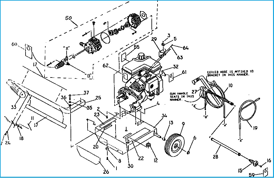 sears/craftsman pressure washer model 580742500 breakdown